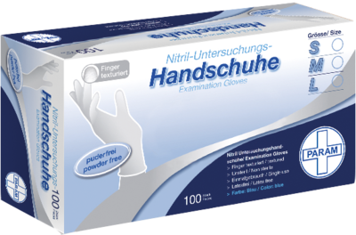 HANDSCHUHE Einmal Nitril L blau